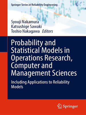 cover image of Probability and Statistical Models in Operations Research, Computer and Management Sciences